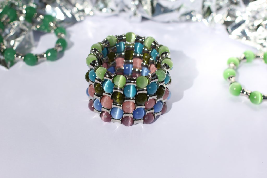 AZAR KANI – steel and gem jewellery – experimental photosession – 2016